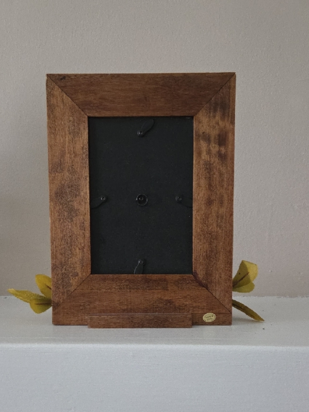 Rustic Wooden Photo Frame with Red & Orange Sunflowers - - Picture 7 of 7